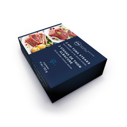 Visuel packaging SAPMER pack steak thon x2
